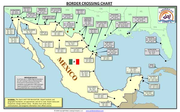 Mexico border crossing chart